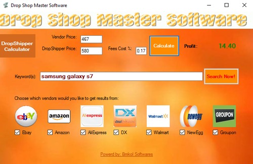 Product picture Drop Shop Master Software